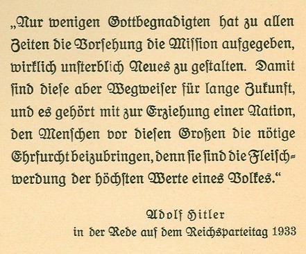 Hitler's preface to Vom Kriege