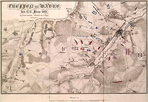 Map: Battle of Wavre.